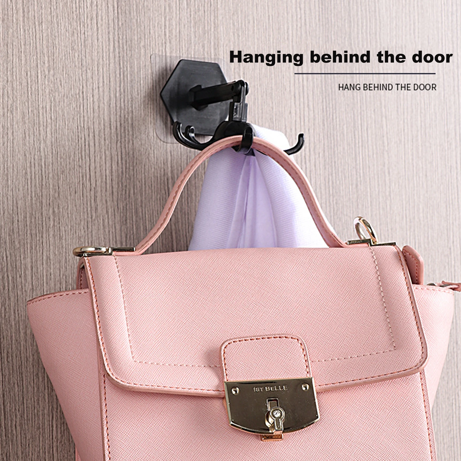 

New Creative Rotatable Five-claw Hook Multifunction Home Wall Door Hook Handbag Clothes Bag Hanger Kitchen Gadgets Bracket