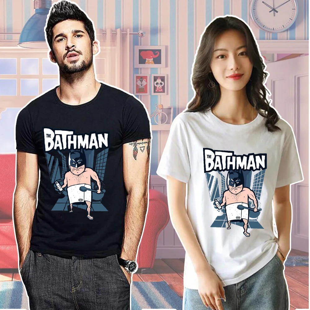 

2022 New Print T Shirts for Men Women Short Sleeve Striped Tee Shirt Women Unisex Clothes T-shirt Men Cartoon Printed Tshirt