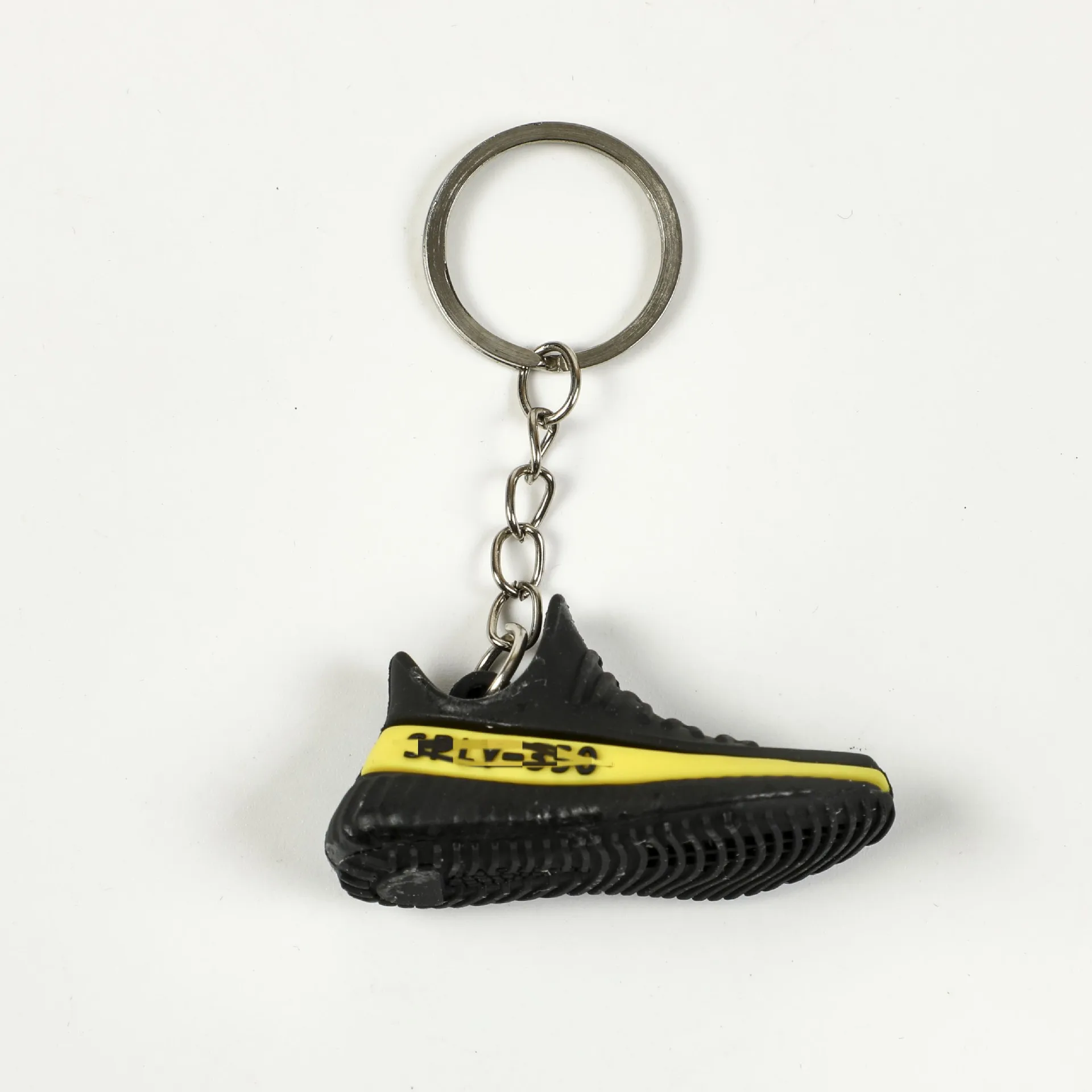 2PCS Mini 3D Yeezy Sneaker Shoe Keychain Soft PVC Shoes Model Keychains Key Ring Crafts Gift For Boyfriend