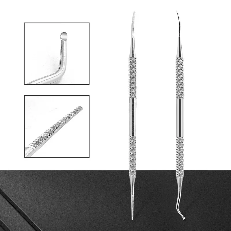 

NEW IN Steel Toe Nail File Foot Nail Care Hook Ingrown Double Ended Ingrown Toe Correction Lifter File Manicure Clean Tool