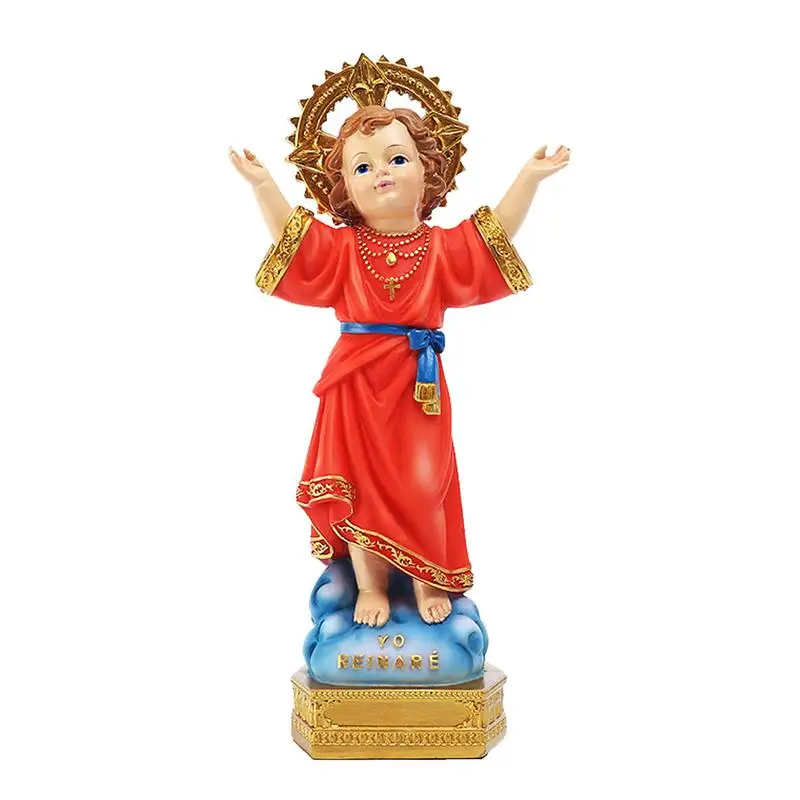 

Divino Nino Statue Jesus Statues Religious Keepsake Tall Resin Child Baby Figurine Sculpture Home Desk Decor Catholic Gifts