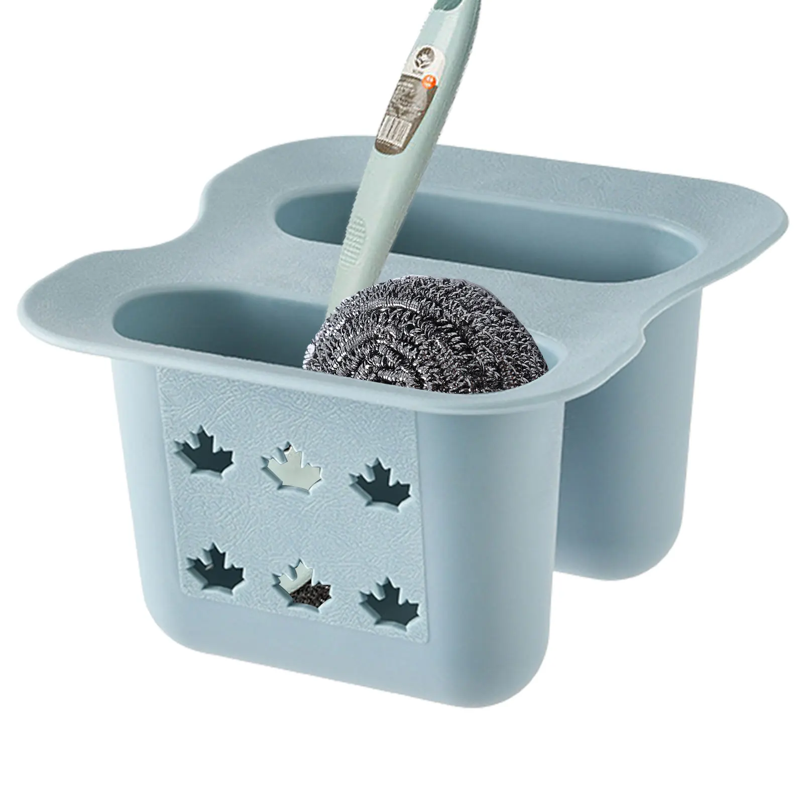 

Double Sink Drain Basket Storage Drainer Rack Multi-functional Hanging Faucet Shelf Household Kitchen Gadgets Storage Basket