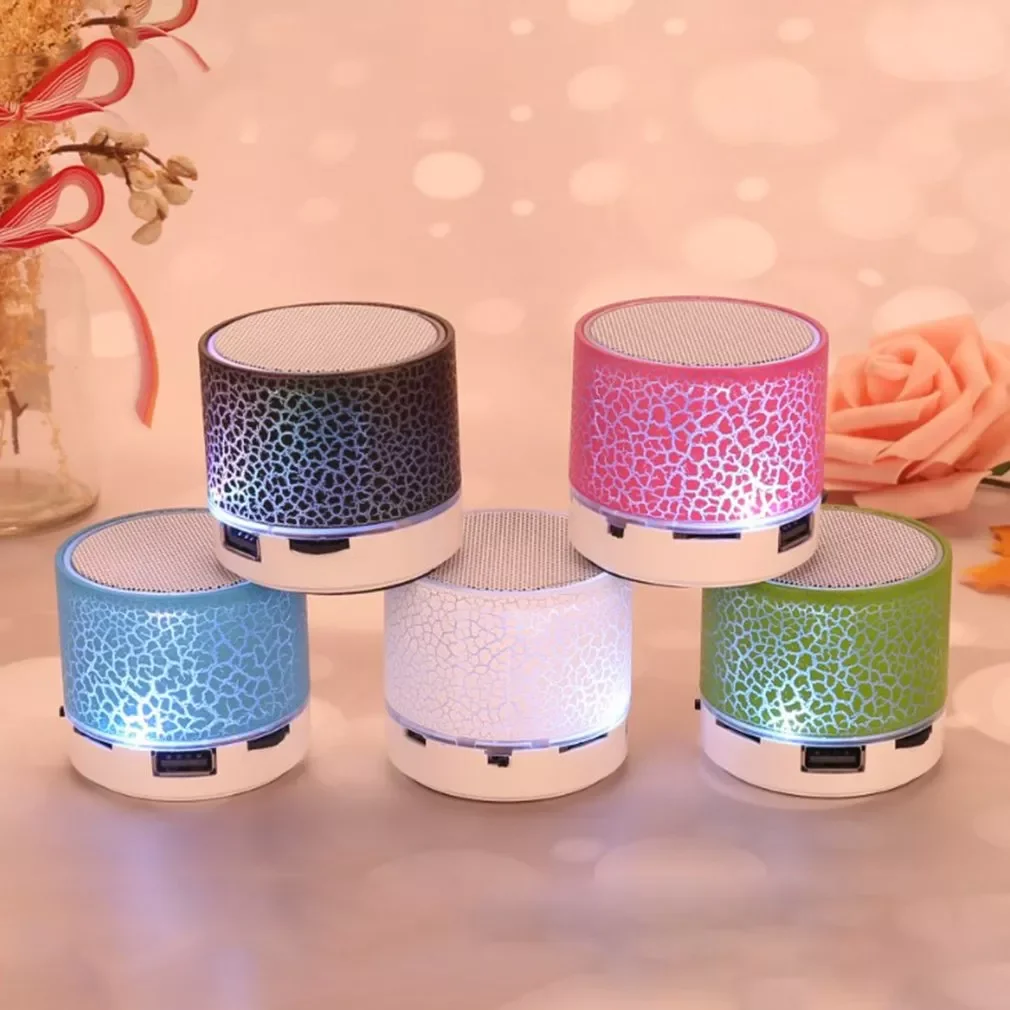 

A9 Wireless Speaker Led Illuminate Portable Mini Speaker Player USB Radio FM Mp3 Music Sound Speaker ​Colum For PC Mobile Phone