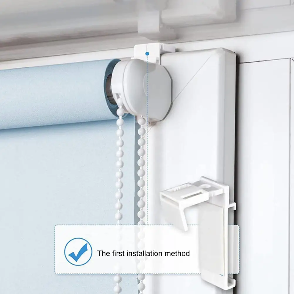 Плиссированная вешалка для штор без сверления набор держателей рулонных простая