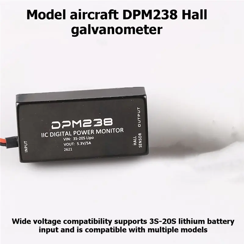 Фото [НОВИНКА!CCDD] Совместимый с PIXHAWK PX4 цифровой датчик тока Холла DPM238 I2C GH1.25-6P 300A, высоковольтный измеритель мощности 12S №2