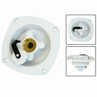 new for caravan rv white mains water inlet with pressure regulator filler entry
