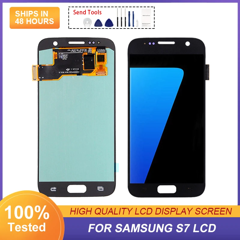 

OLED For Samsung Galaxy S7 Lcd G930 Display Touch Screen Panel Digitizer Assembly G930F G930FD G930W8 G930FD With Tools 1Pcs