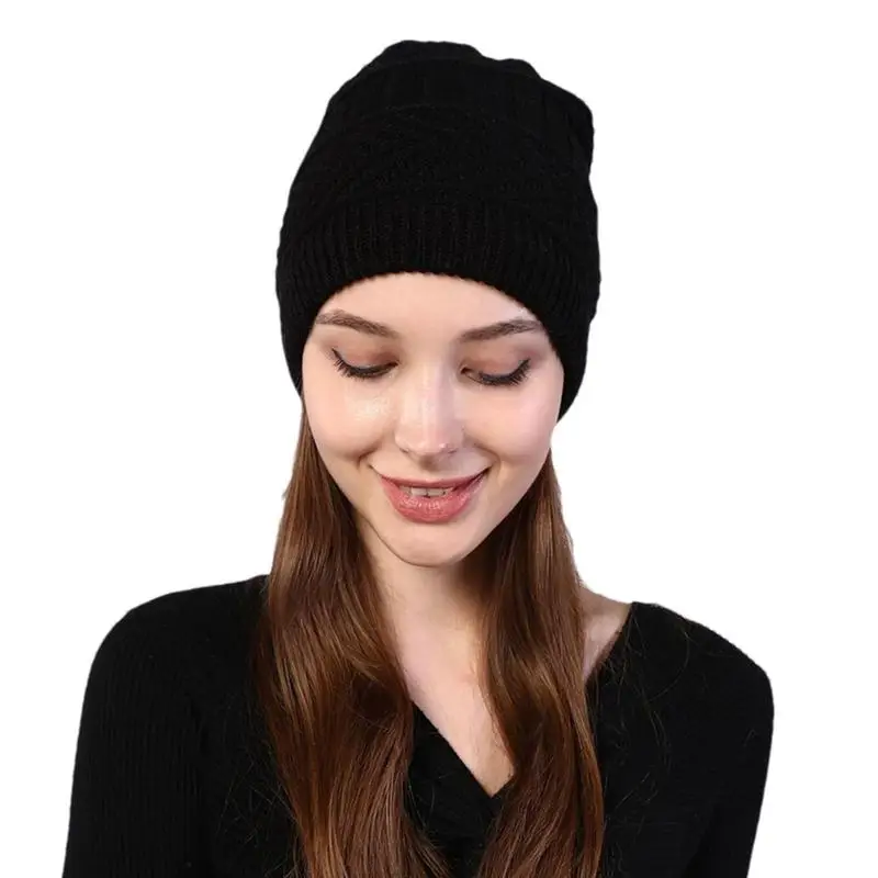 

Heated Hat Women USB Rechargeable 2 In 1 Heated Beanie Hat Scarf Electric Thick Soft Warm Winter Heated Fleece Cap & Scarf With