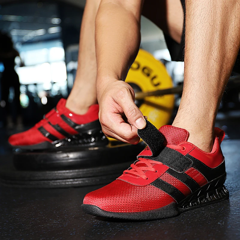 Men's Comprehensive Training Weightlifting Shoes Men's Gym Squatting Shoes Support Comfortable Balance Weightlifting Shoes