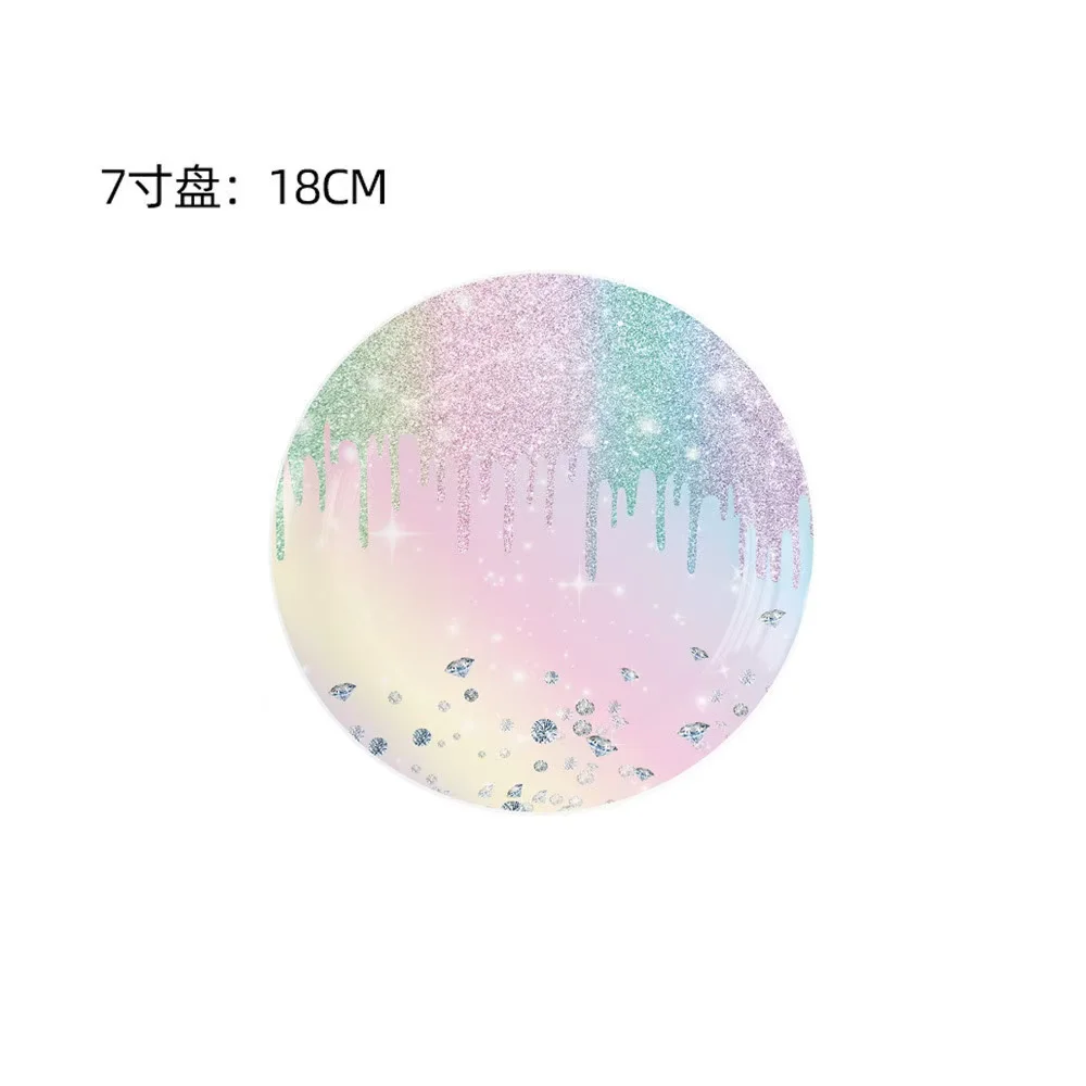 Макарон с бриллиантами товары для вечеринок украшения дня рождения бумажные