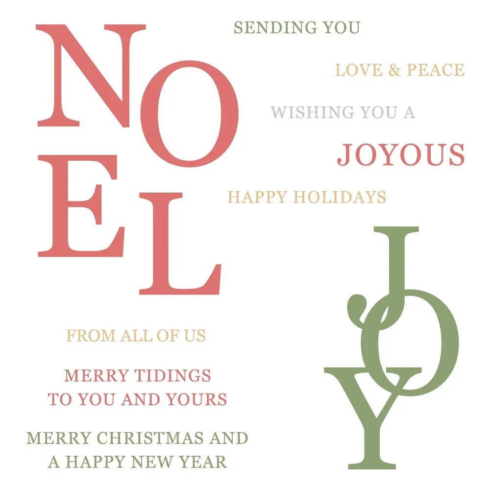 Новинка 2024 рождественские прозрачные штампы с цветочным принтом Ноэль вырубные