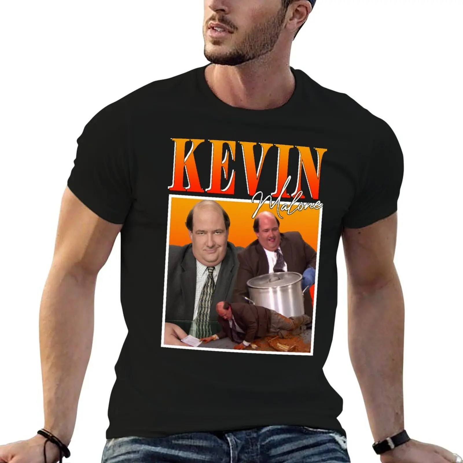 Фото Футболка Kevin Malone, водостойкая повседневная футболка №1