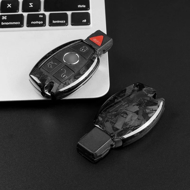 Чехол для ключа из углеродного волокна Mercedes Benz A Class B C E S G M V CLA CLS GLA GLC GLE GLK GL GLS SL SLK SLC