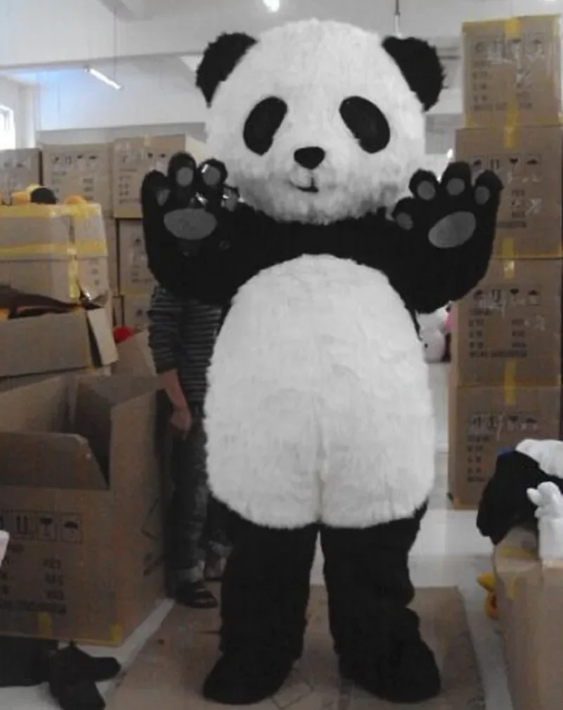 2025 симпатичный костюм панды талисман Милая панда Медведь Взрослый Аниме Косплей