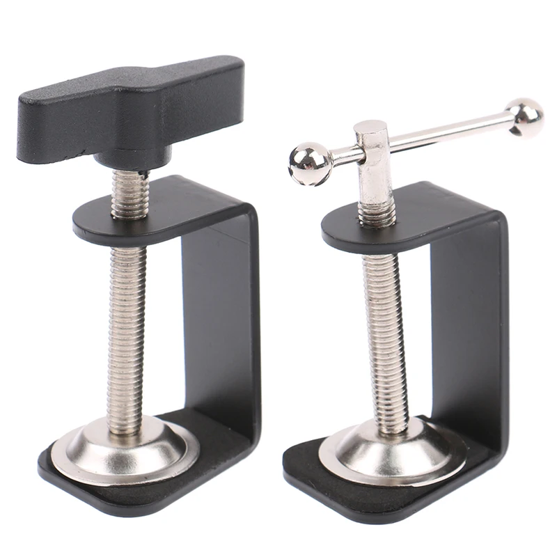 

1Pcs Universal C Shape Table Mount Clamp for Fittings Metal Desk Clip Hose Microphone Stand Base Hand Tools Accessories