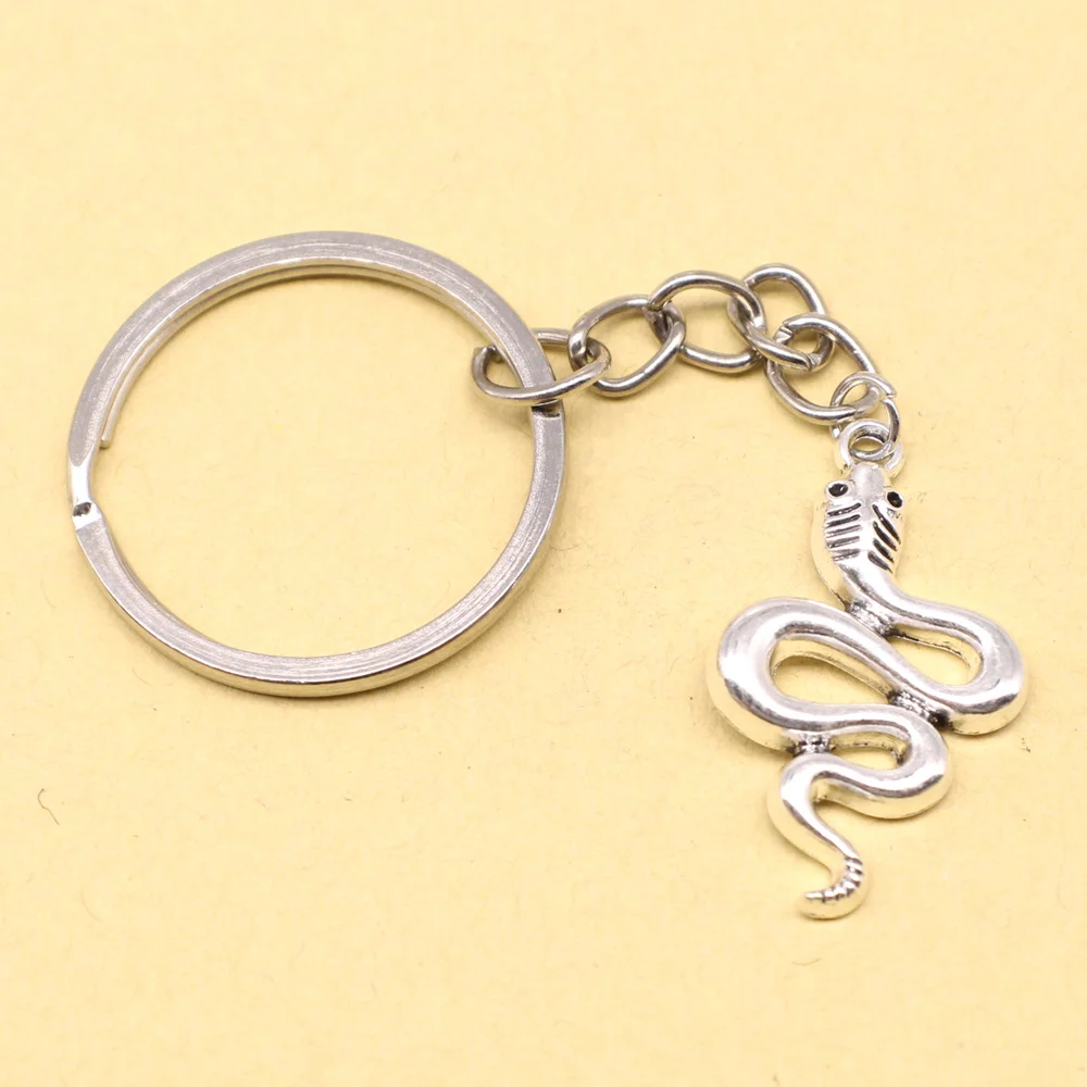 1 шт. кольцо для ключей Змея 18x30 мм