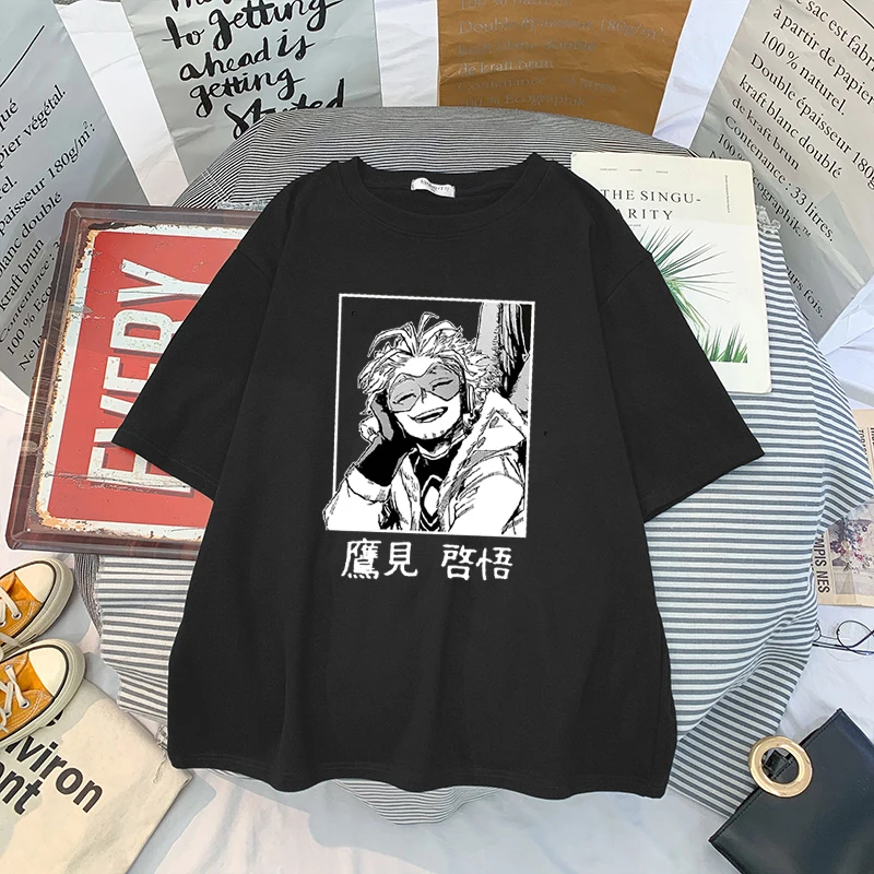 Топы унисекс в стиле аниме женская футболка оверсайз Моя геройская Академия