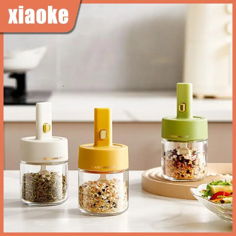

Transparent Seasoning Can Leak Proof Telescopic Spoon Seasoning Bottle Spice Jar Spice Container Salt Storage Bottle