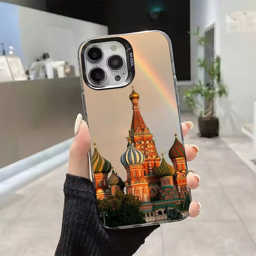 Фото Кремлёвский серебристо-серый мягкий защитный чехол подходит для iPhone 11, 12, 13, 14, 15, 16, 17 Pro Max Plus Air Mini. №5