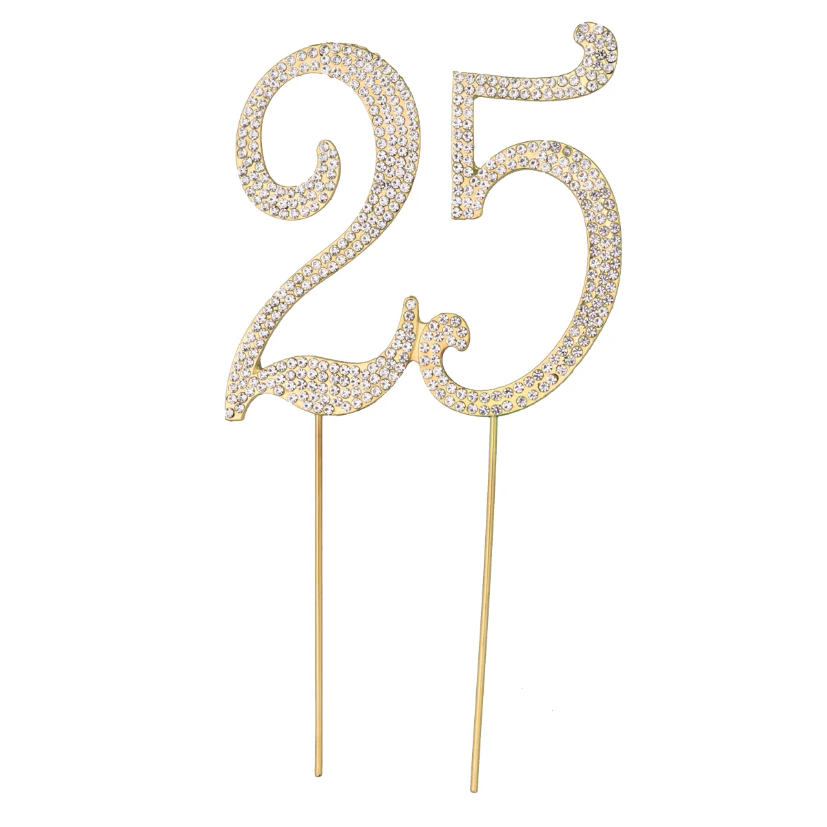

25 for 25th Birthday Party or Anniversary Rhinestones Decorative for Party Supplies )