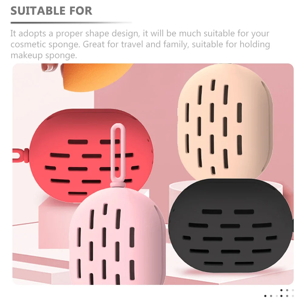 Держатель для губки красивая пудра коробка макияжа чехол блендера силикагель