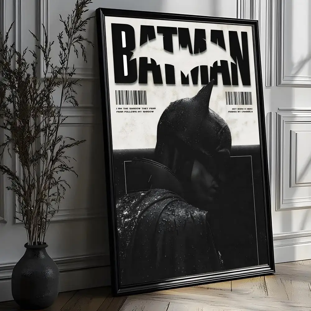 Фото Постер B-BatmanS HD Art, наклейка на стену, декор для комнаты, водонепроницаемый декор для дома, гостиной, бара, эстетическое украшение №3