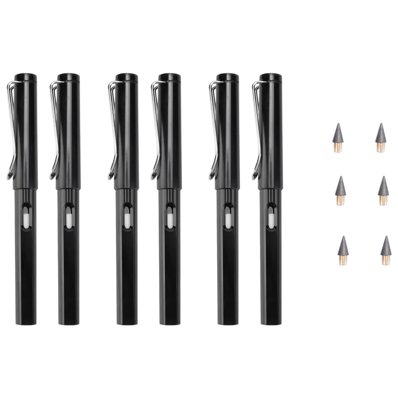 

6Pcs Everlasting Pencil, Infinite Pencil, Technology Inkless Pen, Magic Pencils For Kids, For Home Office School Promotion