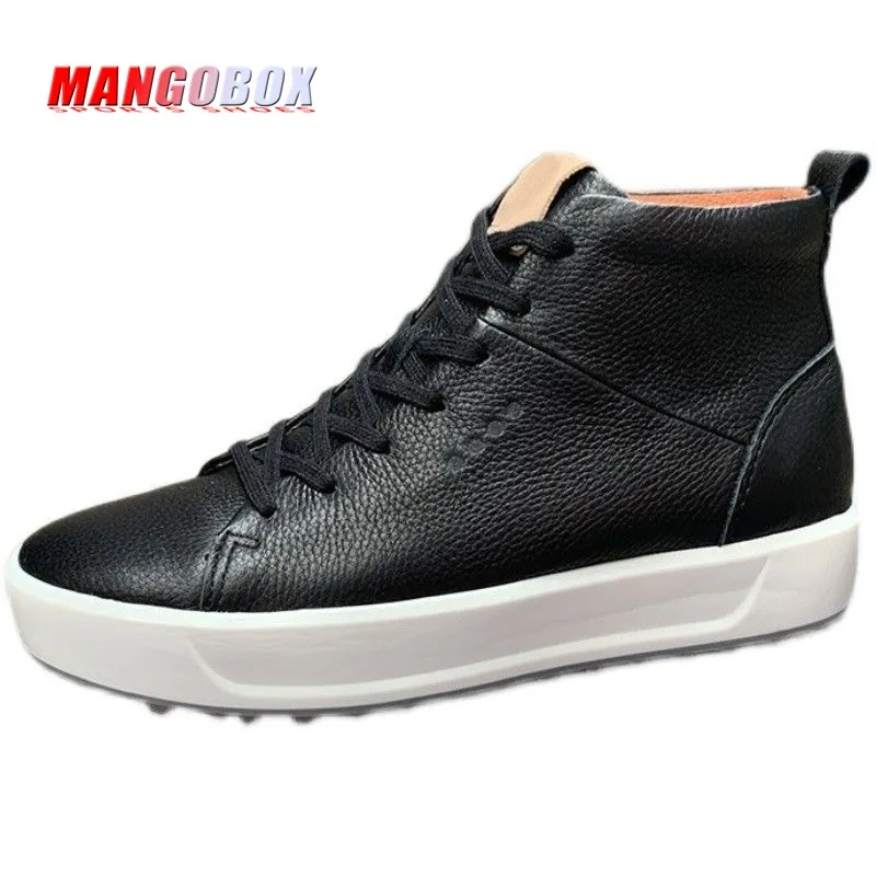 

Best Selling Golf Shoes for Women Genuine Leather White Ladies Sports Shoes Anti Slip Golf Training Woman High Top Walking Shoes