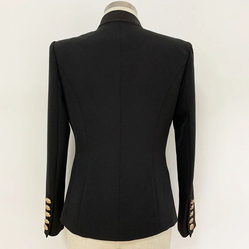 HIGH QUALITY Newest 2023 Designer Blazer Jacket Women's Single Button Satin Collar Blazer