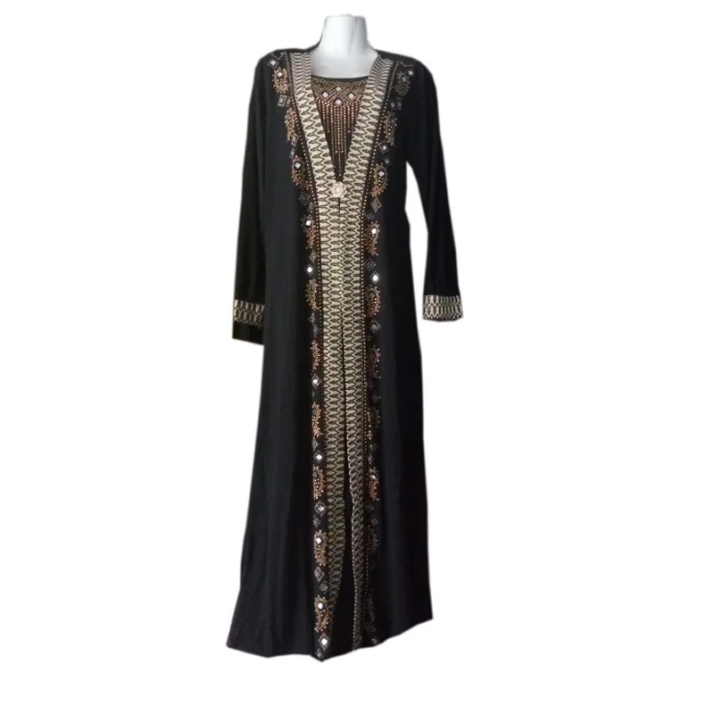 Women's Arabian Traditional Costumes Abaya Islamic Kaftan Carnival Party Islamic Prayer Dress Set Adult Dubai Eid Casual Robes