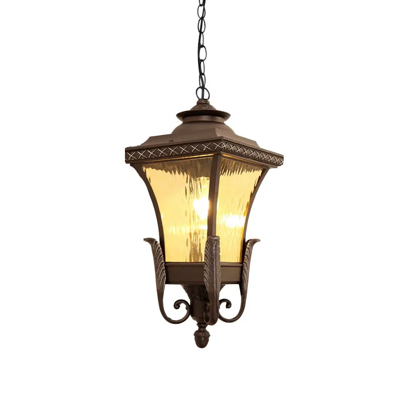 

Europe Outdoor Hang Light Retro Garden Balcony Pendant Lamp Hotel Restaurant Decoration Lighting Study Villa Bra Yard Luminaria