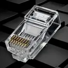 25100 шт. Позолоченные сетевые кабели RJ45, Модульный штекер Cat5 CAT5e, разъем 8P8C, модульные штекеры Rj45