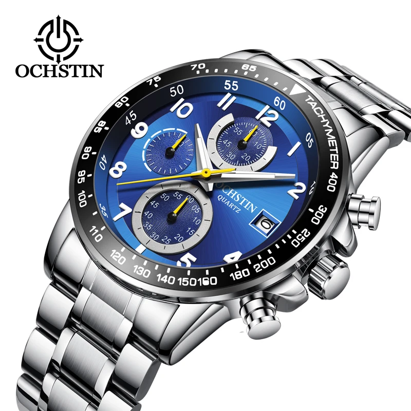 

OCHSTIN Men's Watch Original Luxury Brand Multifunctional Quartz Chronograph Case Diameter 42mm Waterproof Stainless steel