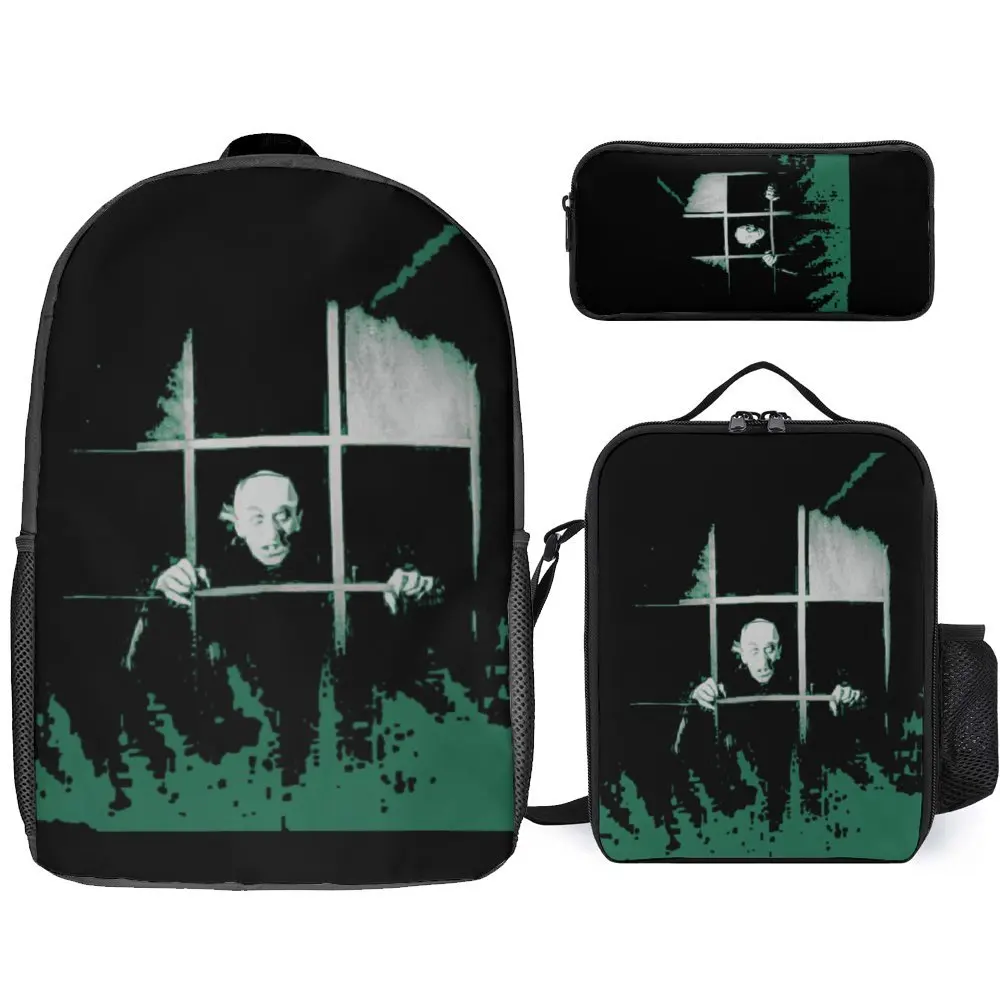 Набор 3 в 1 17-дюймовый рюкзак сумка для ланча ручек Классическая продажи прочная