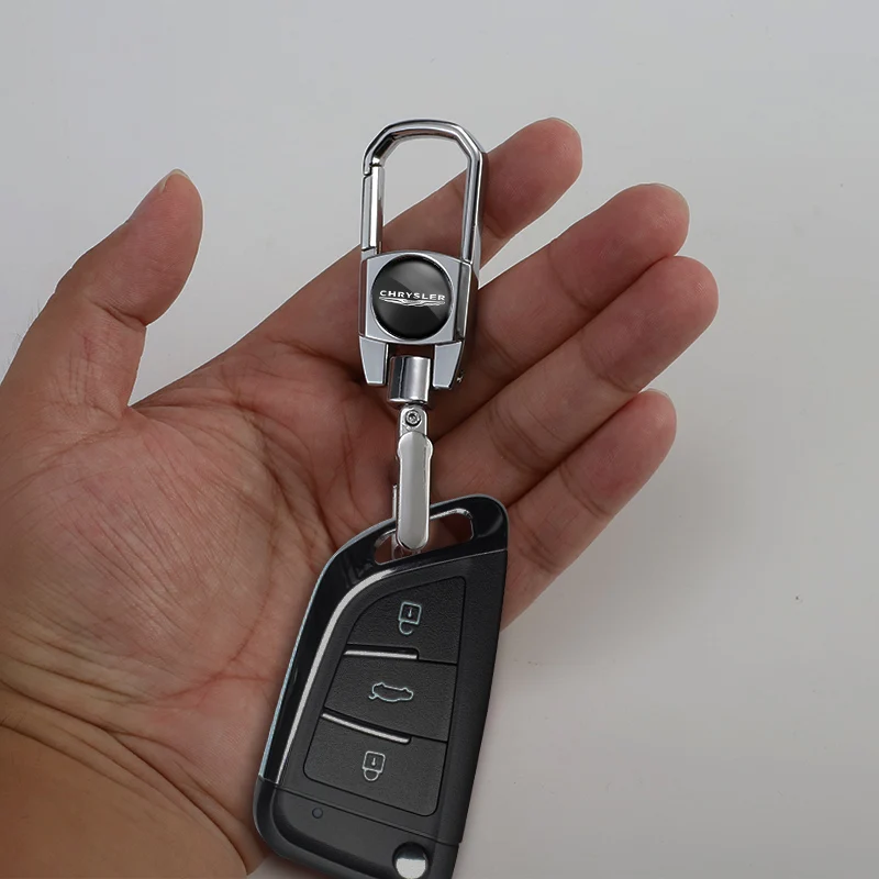 Высококачественный металлический автомобильный брелок для ключей с поворотом