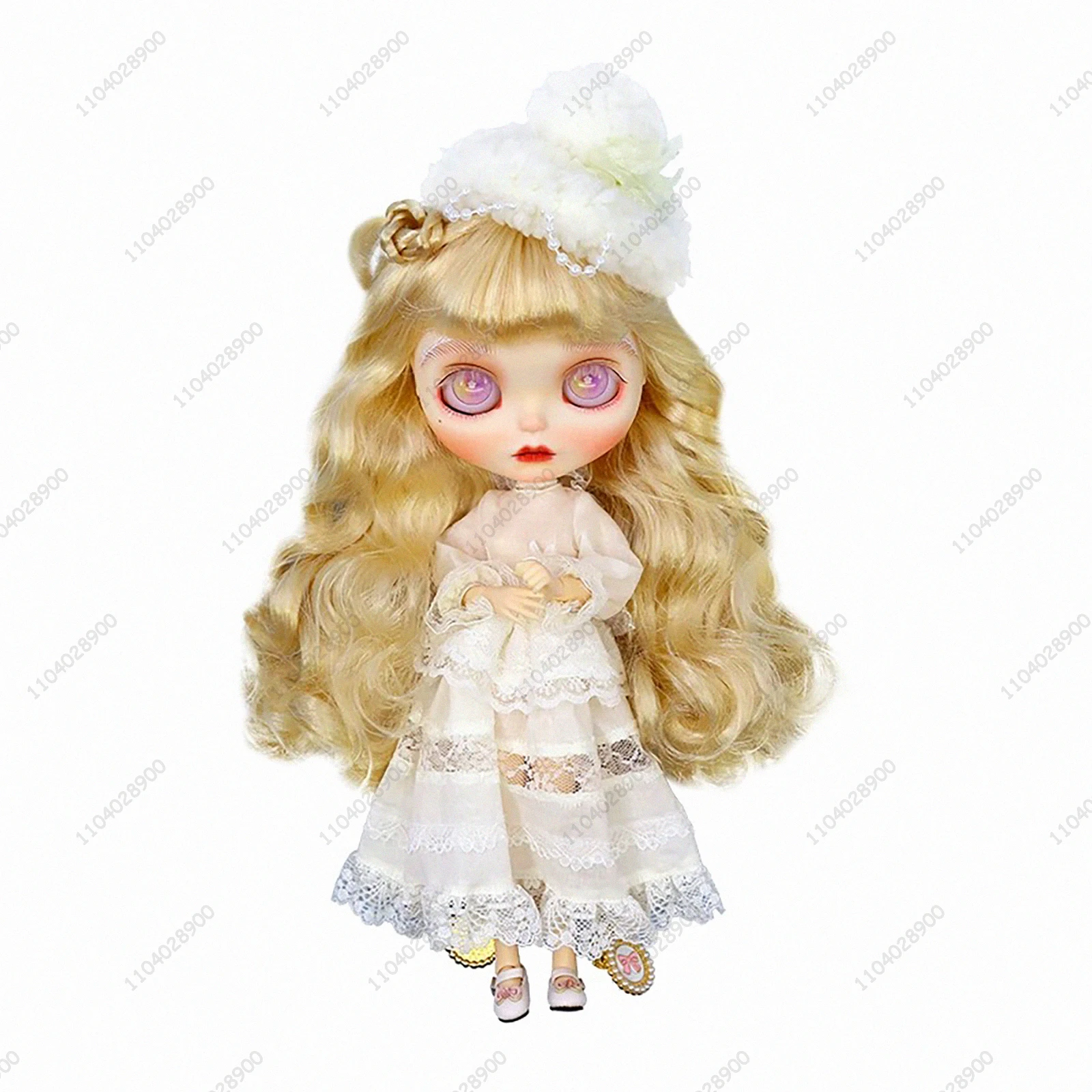 ICY DBS Blyth Кукольная одежда Белое кружевное платье
