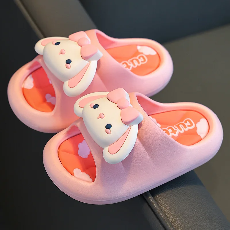 

Summer Children Slippers Cartoon Bear Home Shoes For Boy Girls Flat Heel Soft Eva House Slippers Beach Child Kids Baby Slides