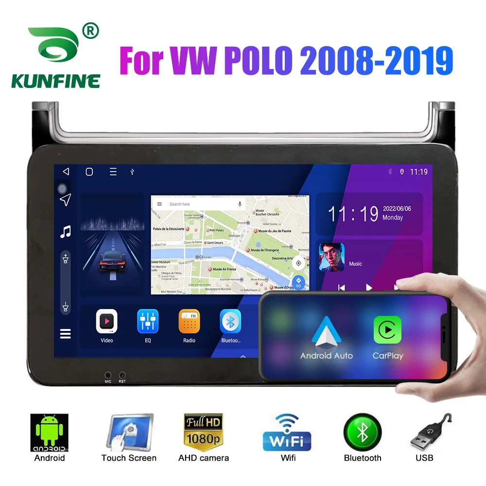 

10.33 Inch Car Radio For VW POLO 2008-2019 2Din Android Octa Core Car Stereo DVD GPS Navigation Player QLED Screen Carplay
