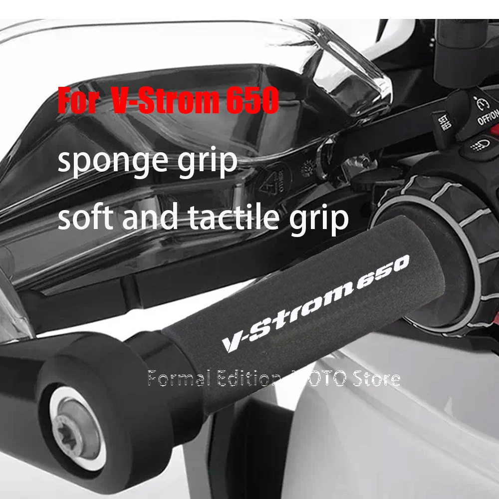 

For V-Strom 650 Sponge Grip Motorcycle Handlebar Grips Anti Vibration for V-Strom 650 Accessories