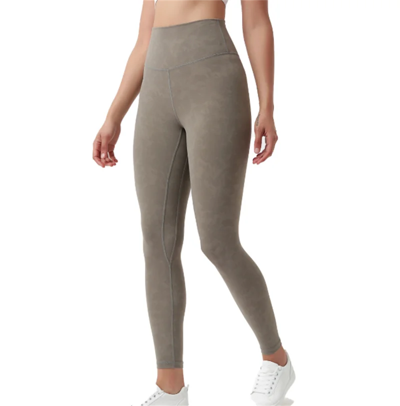 

Женские штаны для йоги с высокой талией и принтом, женские повседневные уличные эластичные спортивные штаны до щиколотки для фитнеса, впиты...