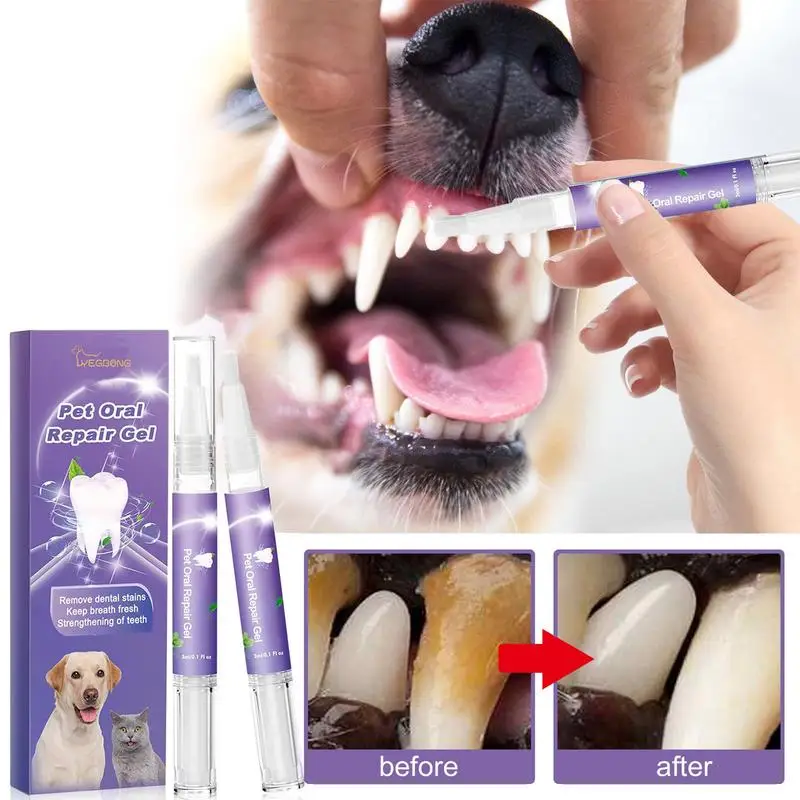 

6ml Pets Teeth Cleaning Gel Dogs Cats Tartar Remover Dental Stones Scraper Cleaning Tools Remove Dental Stains Gel Pet Oral Care