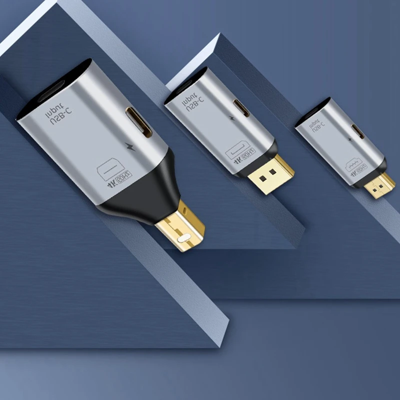 Адаптер USB C Type-C мама на совместимый адаптер DP Minidp папа HD Video 4K при 60 Гц