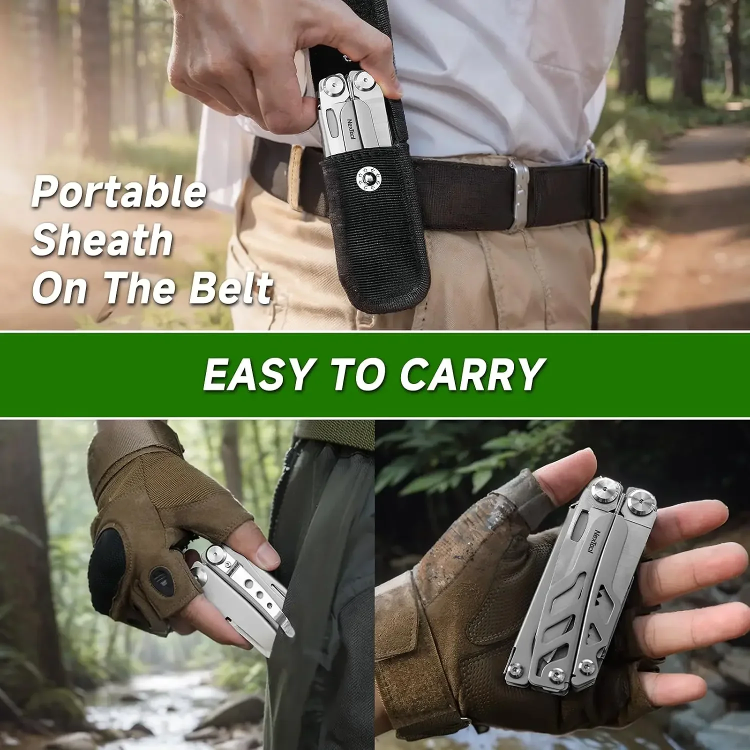 Фото NexTool Флагманский Макс. 14 в 1, многофункциональные плоскогубцы, складные многофункциональные инструменты, большие ножницы со скруткой, инструменты для кемпинга, EDC №5
