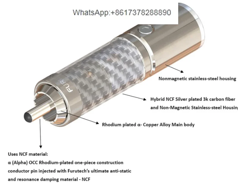 Новый Guhe CF-102 NCF (R) флагманский разъем RCA сигнала без пайки