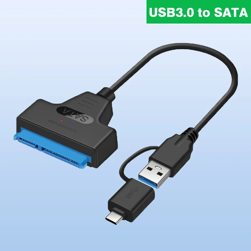 

Кабель SATA 3, адаптер Sata-USB 3,0, компьютерные кабели, Разъемы Sata-Type C, кабель, Поддержка 2,5 дюйма Ssd Hdd, жесткий диск