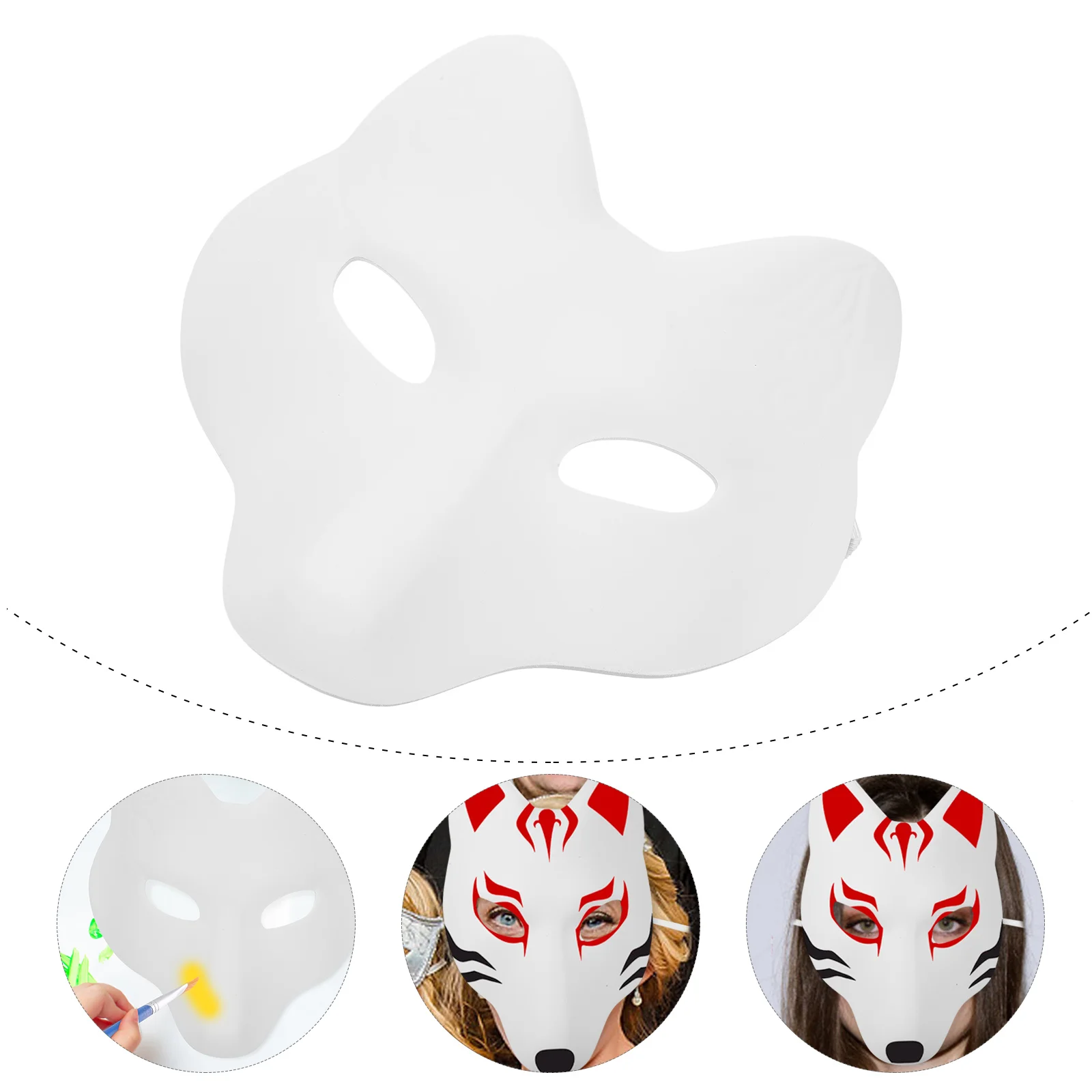 

white body bags for dead bodies blank cat hand painted japanese kabuki diy craft for masquerade costume fbi costume