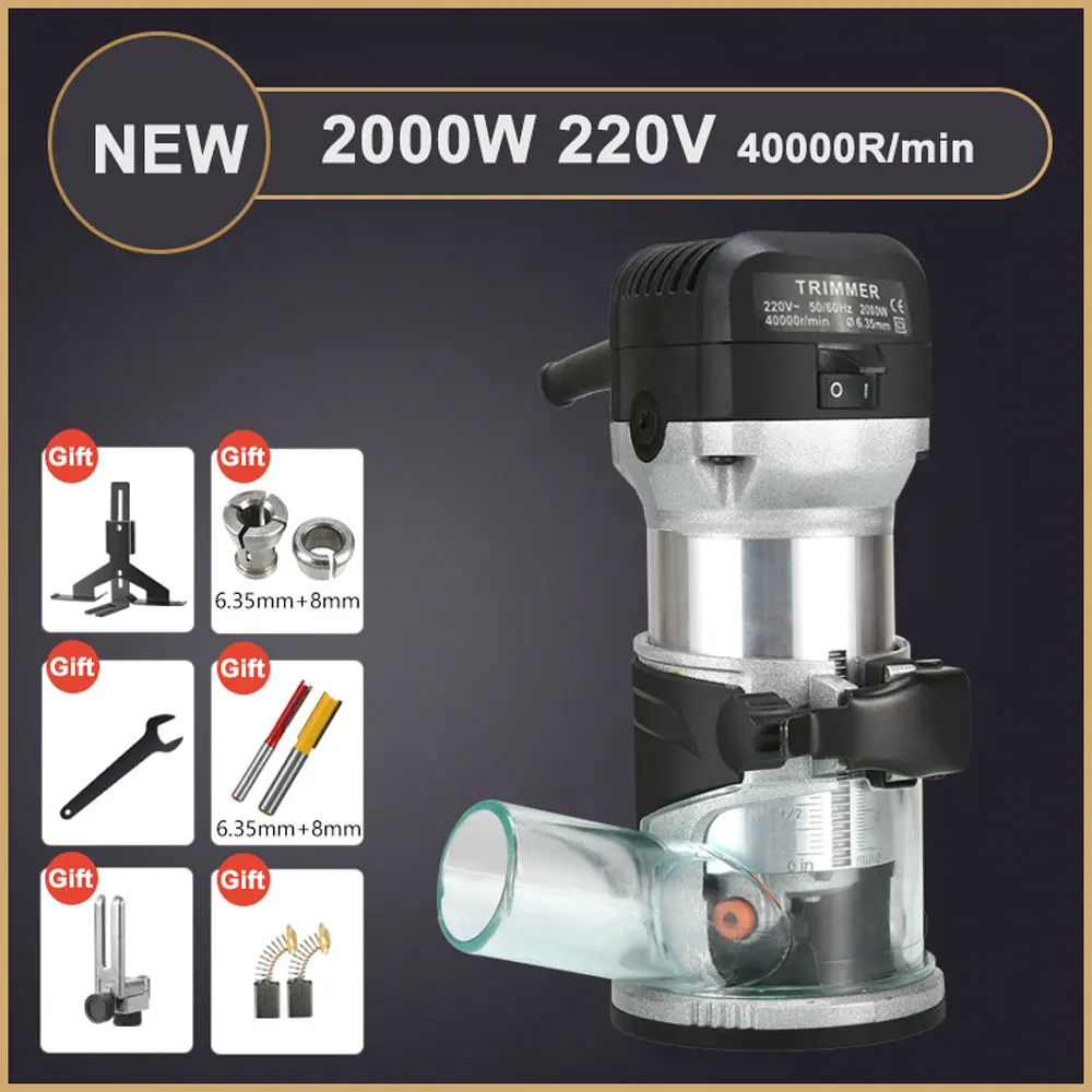 Фрезерный станок по дереву 800 Вт/2000 Вт