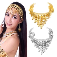 chic belly dance hair band costume dancing coin sequins headbands