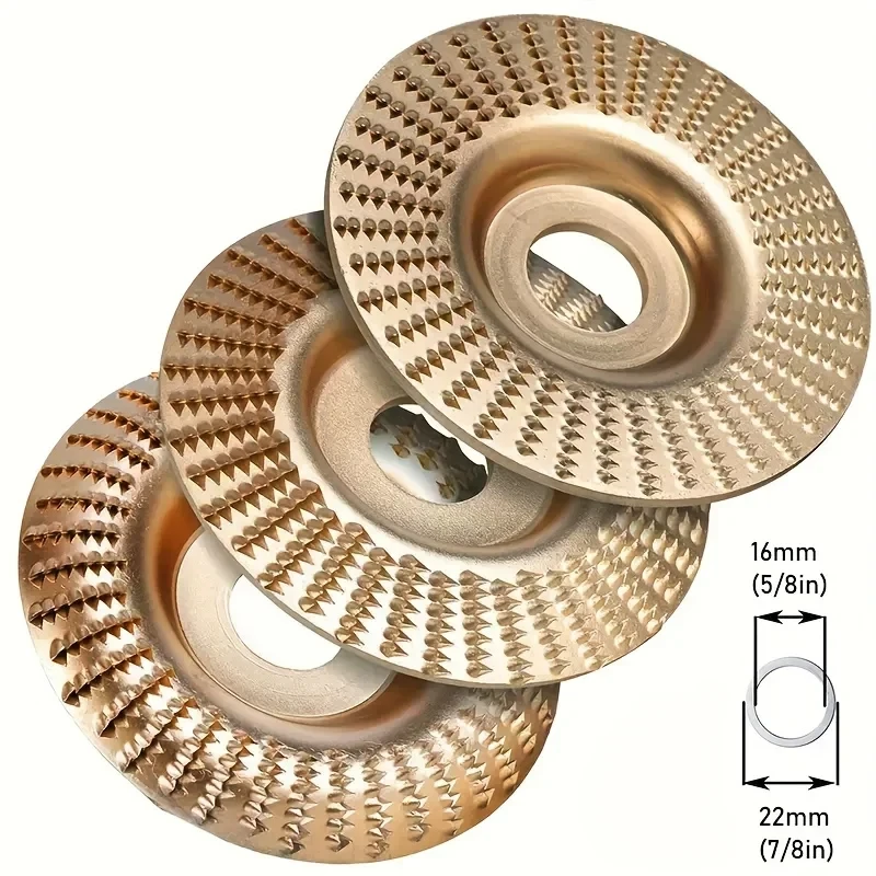 

Диск для резьбы по дереву с универсальным шлифовальным ключом, 1/3 шт. 16-миллиметровая оправка - инструмент для формирования и режущего круга угловой шлифовальной машины