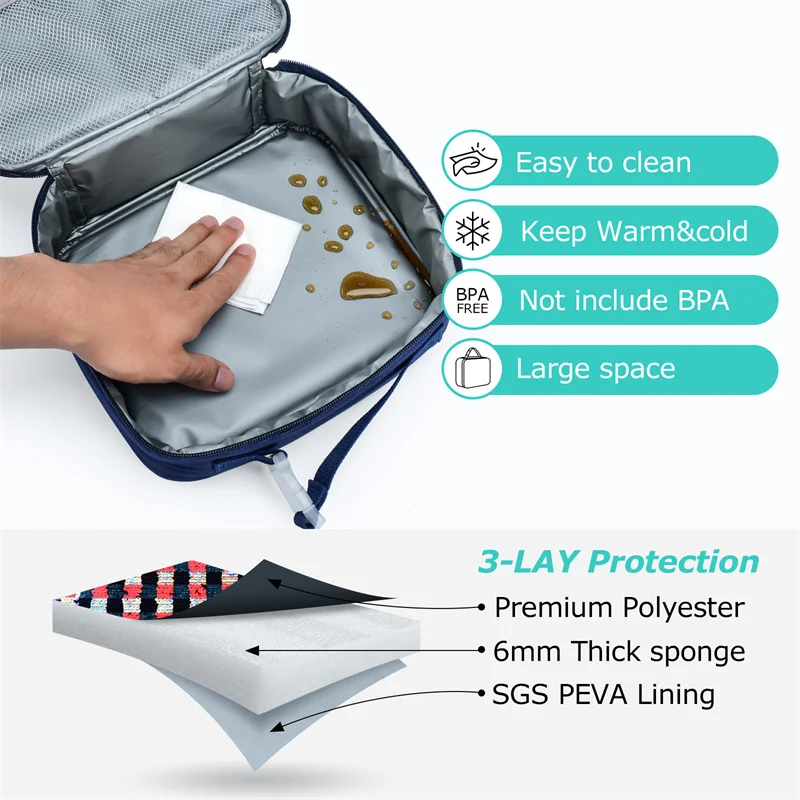 iFARADAY Lunch Box Kids Girls Picnic Travel Thermal Breakfast Box Girls School Kids Practical Lunch Box Food Tote Handbag